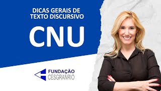 Redação Discursiva para o CNU - Dicas Gerais - Prof.ᵃ Flávia Rita.