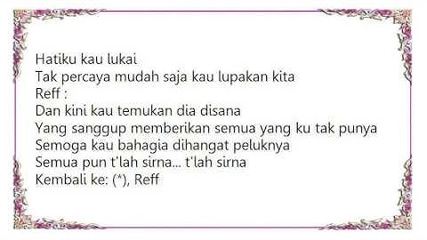 Cokelat - Saat Jarak Memisahkan Lyrics