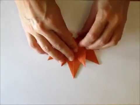 Кленовый лист оригами из модулей