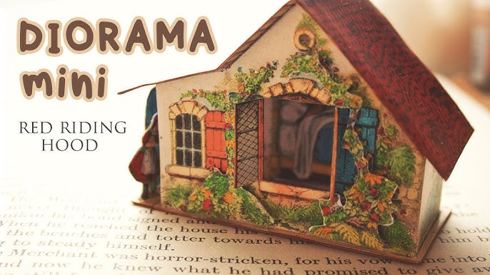 Vintage Little House Villa Diorama (vintage papercraft) 