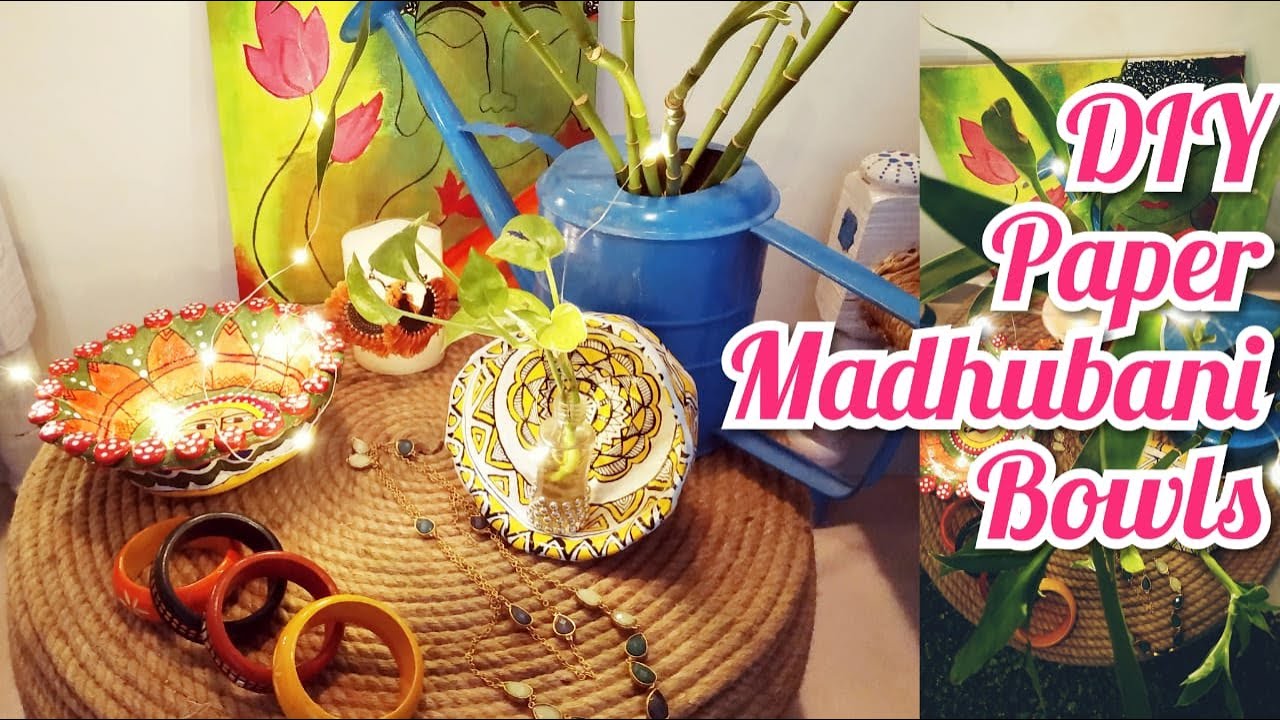 Easy & Amazing Paper Mache Bowl Making // Painting For Beginners YouTube