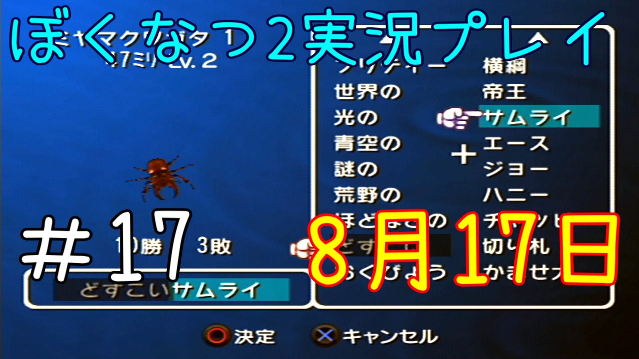 夏休みを過ごしながら ぼくのなつやすみ2 実況プレイ！十七日目