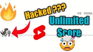 Make Unlimited Score in Chrome Dino Game!!🔥🤯 #shorts #chromedinogame #dinogame #dino #gaming #chrome