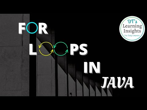 For Loop in Java #dtslearninginsights