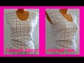 Простой Летний ТОП , Филейное Вязание КРЮЧКОМ , crochet woman blouse  ( В № 268)