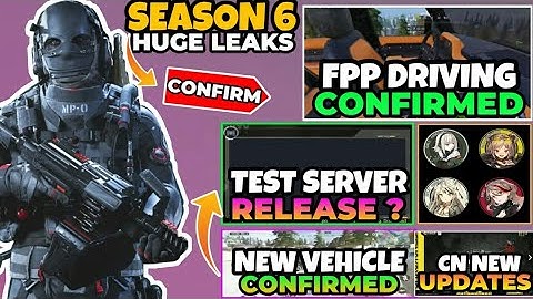 *NEW* SEASON 6 (S19) CODM HUGE LEAKS | FPP DRIVING | NEW VEHICLES | ALL BR UPDARES | MORE