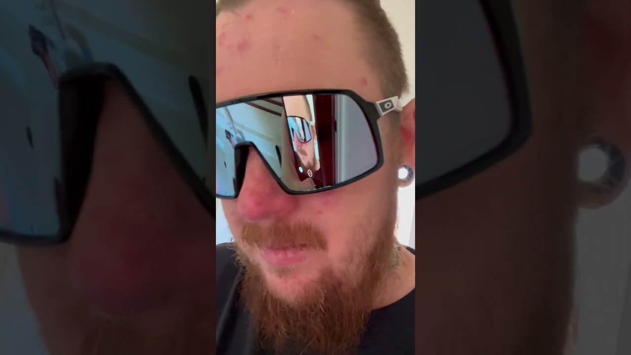 Oakley Sutro black and white with Snow prizm lenses 