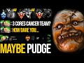 OMG 27 Kills - Rank 51 Maybe [RNG.Somnus] Pudge Mid vs 3 Cores CANCER Team | Pudge Official