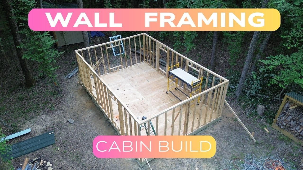 Off-Grid Cabin Build | Part 2 | Wall Framing - YouTube