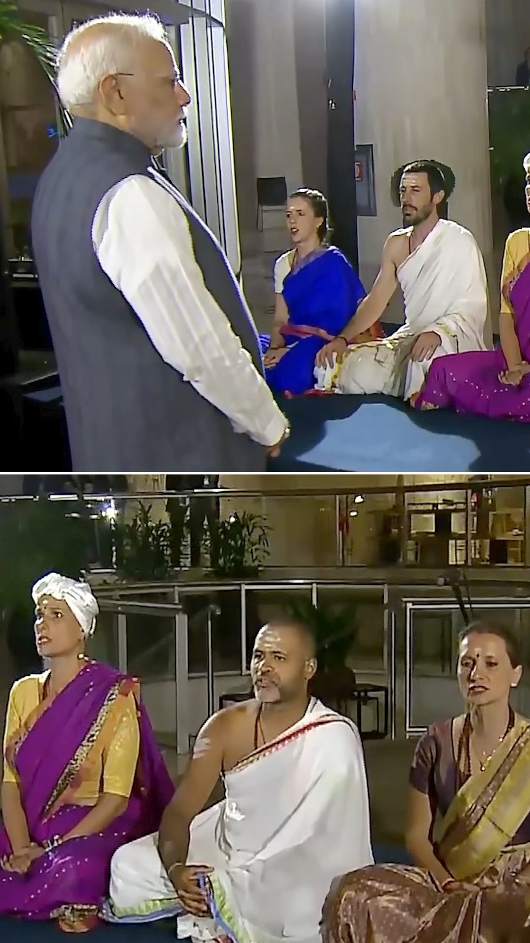 PM Modi gets a spiritual welcome in Rio de Janeiro, Brazil | #shorts