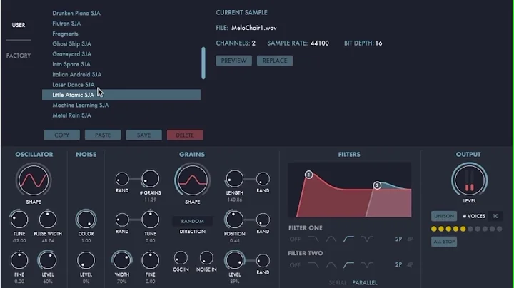 Audio Damage - Quanta - Granular Synthesis Sound Demo