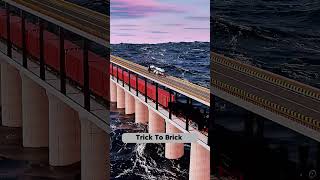 Smart Double-Deck Rail and Road Bridge with Triangular Steel Support