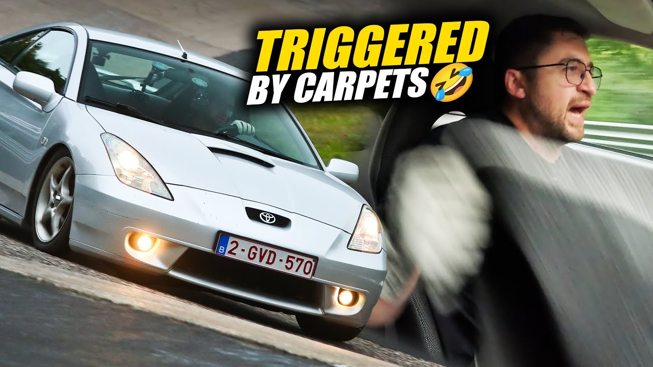 Fighting Audi RS4 and Floormats in Toyota Celica! // Nürburgring!