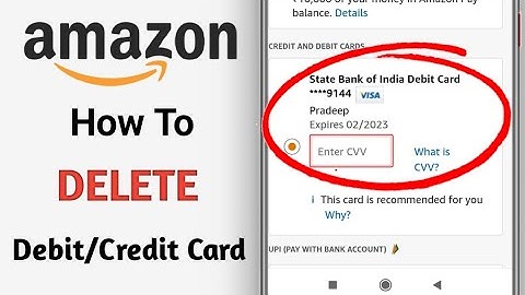 Remove debit card from amazon | amazon se apna debit card kaise remove kare