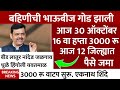 ladki bahin yojana new update 30 October | Ladki Bahin Yojna | लाडक्या बहिणीला भाऊबीज भेट 3000 रू 🪔