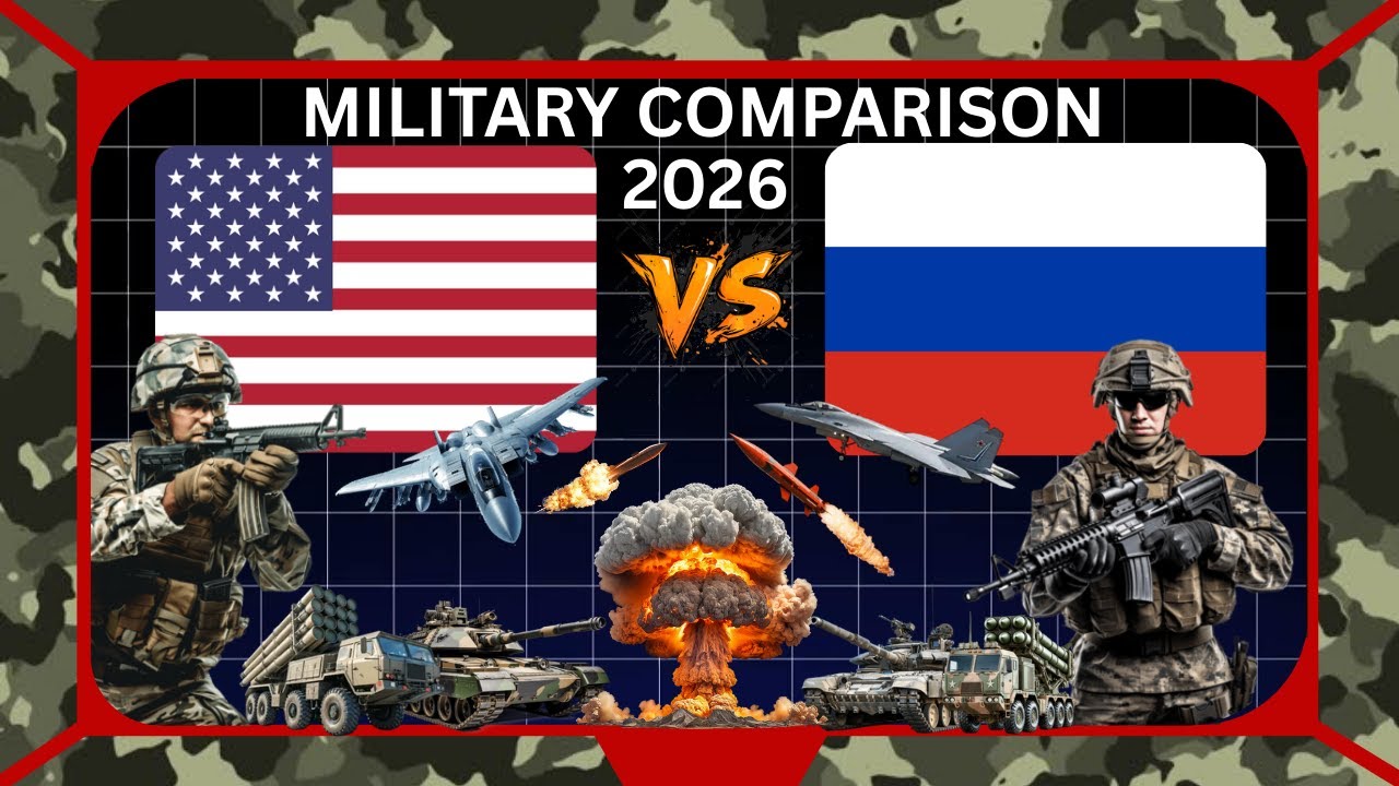 USA🇺🇸 vs RUSSIA🇷🇺 Military power comparison video 2026//usa vs Russia military 🪖