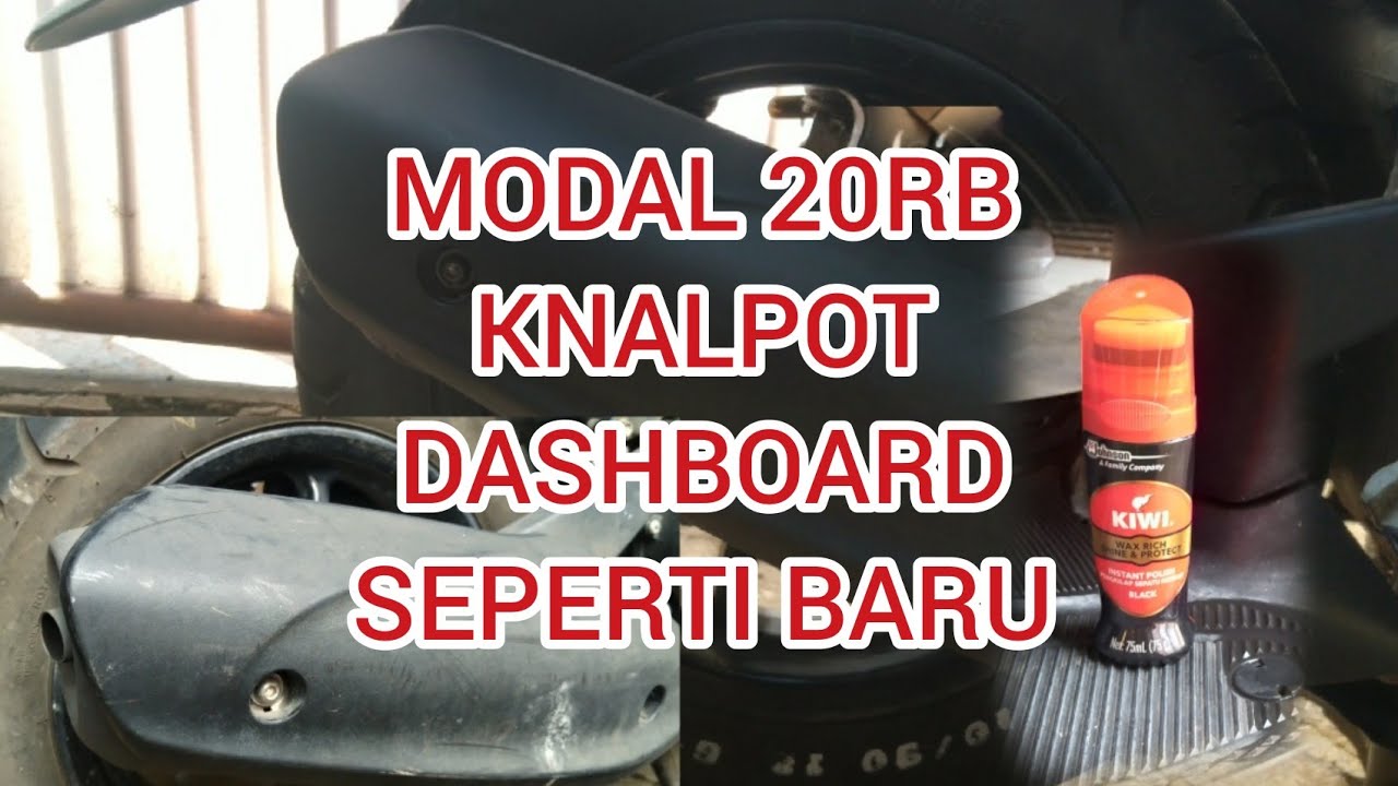  Cara  Menghitamkan Body Dashboard Knalpot Motor Matic 