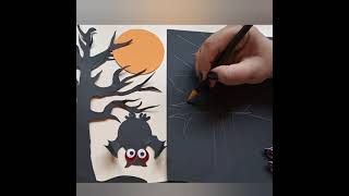 Spooky Halloween Tree - Halloween Decoration Crafts Ideas- How to Draw & Make Spooky Tree