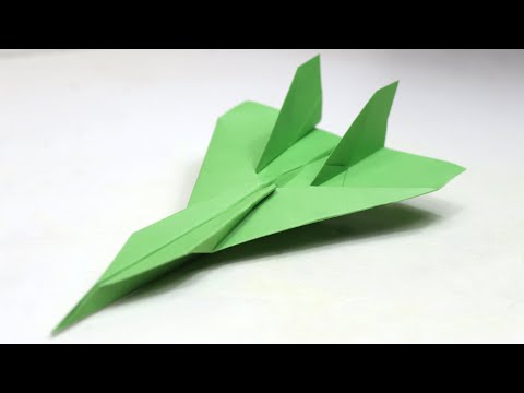 How to Make a Jet Fighter Paper Airplane that FLY FAR