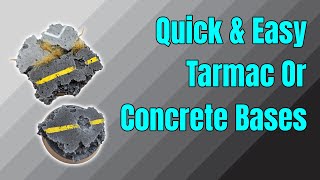 How To Create Simple Tarmac Road Bases For Your Miniatures #warhammer #miniaturepainting #fallout