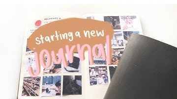 starting a NEW bullet journal (+ vision board)