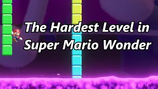 The Hardest Level in Super Mario Wonder