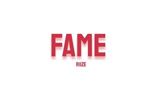 RIIZE - FAME (Lyrics)