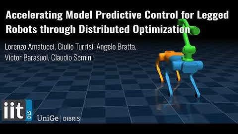 Accelerating Model Predictive Control for Legged Robots through Distributed Optimization