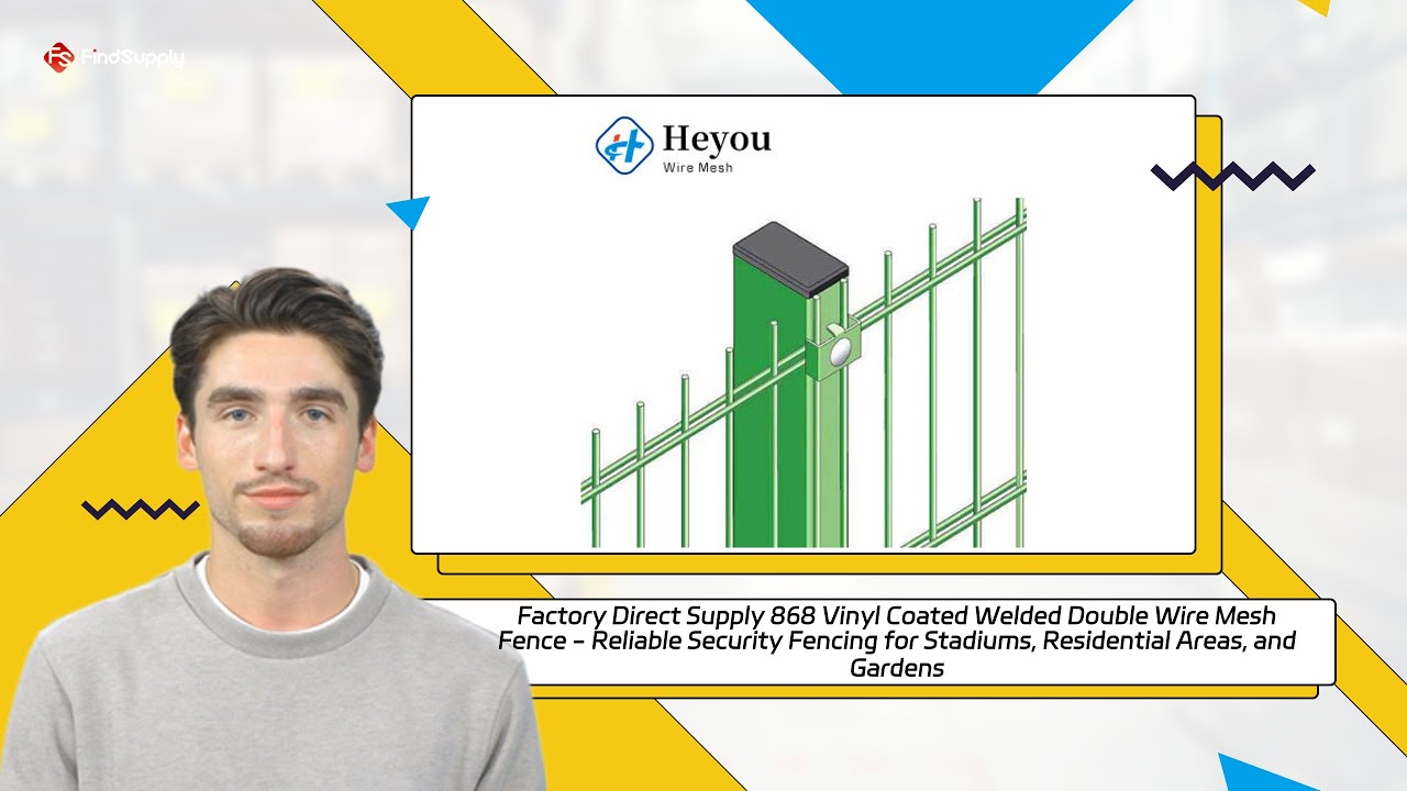 Factory Direct Supply 868 Vinyl Coated Welded Double Wire Mesh Fence - Reliable Security Fencing for