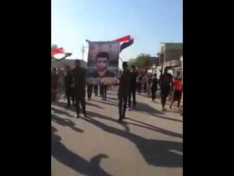 تشيع مهيب لي أسد سورية الشهيد محمد الابيض 