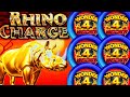 WOW!! RARE SUPER FREE GAMES BOOST TO EXTREME! RHINO CHARGE! WONDER 4 BOOST Slot Machine (Aristocrat)