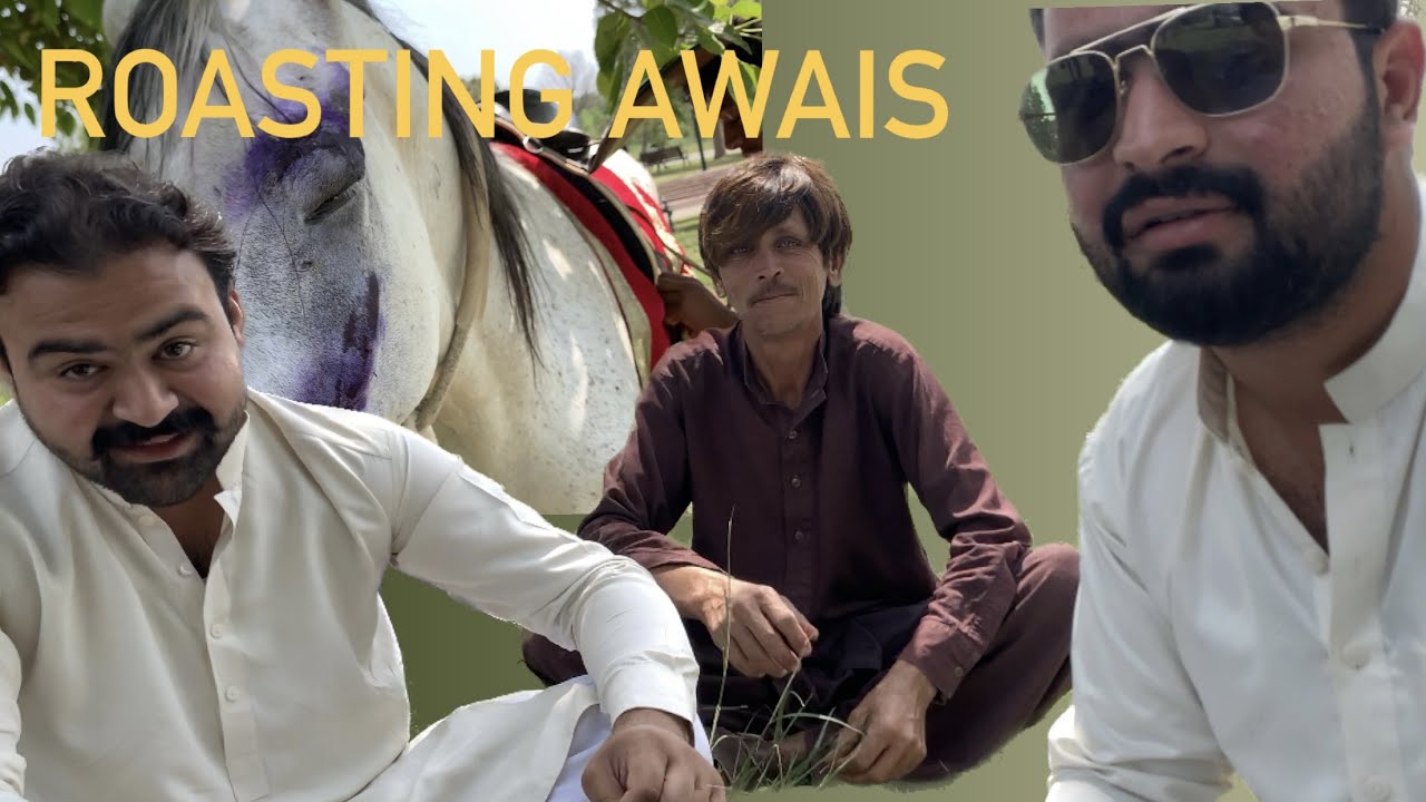 Roasting a Friend// Leg Pulling of Awais - YouTube
