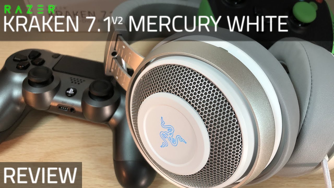 Razer Kraken 7 1 V2 Mercury White Review Youtube