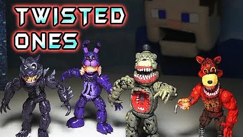 Five Nights at Freddy's Twisted Ones SERIES 1 Bootleg Fnaf Action Figures Toys Unboxing Funko!