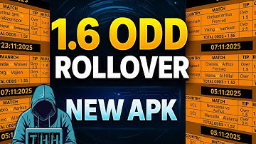 “STOP LOSING BETS! 💯% Try This NEW 1.6 ODD ROLLOVER APP (WIN DAILY)”