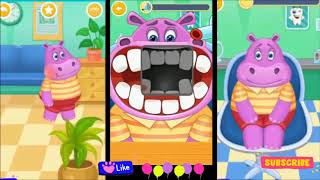 Jogos para Crianças - Médico Infantil Dentista - O Hipopótamo vai ao dentista | Amiguinhos Kids TV screenshot 4