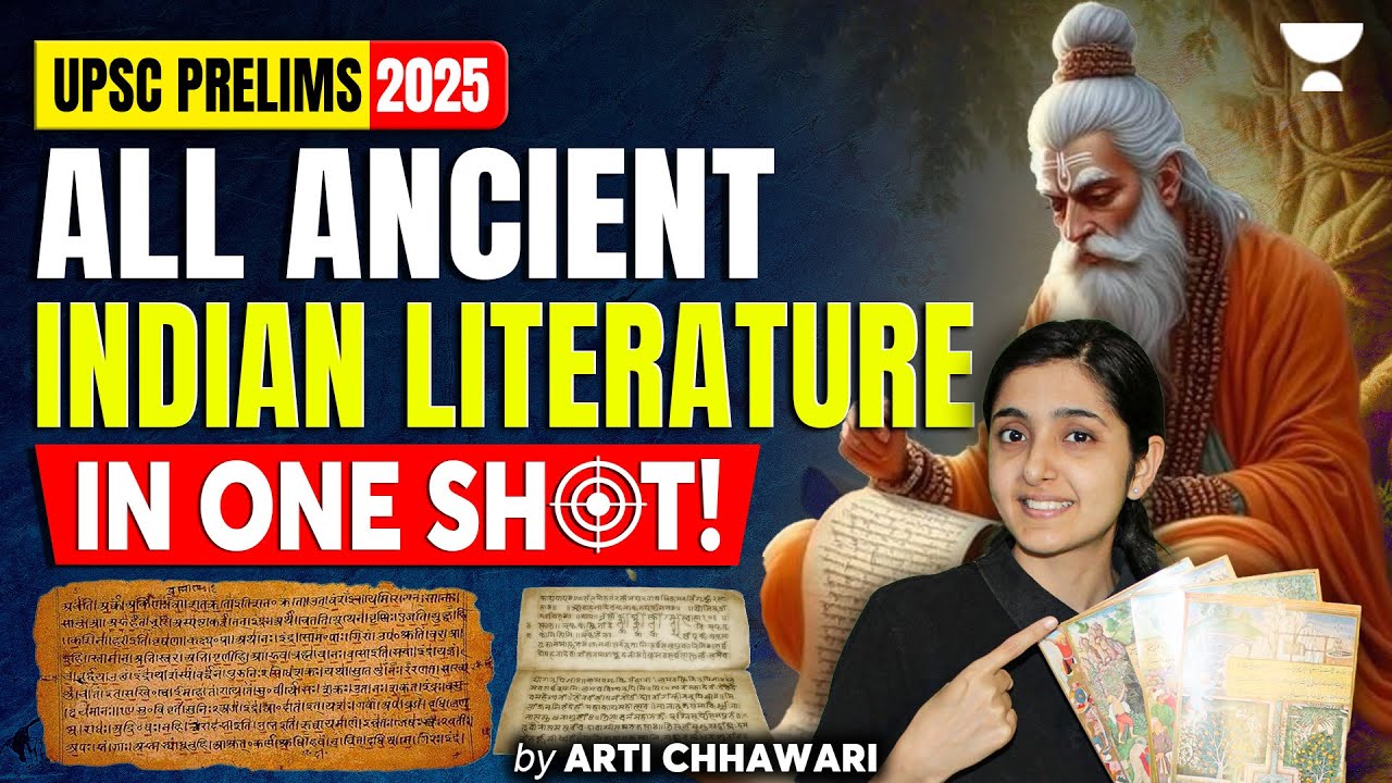 All Ancient Indian Literature for UPSC | One-Shot Ancient History Revision for Prelims 2025
