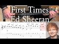First times ed sheeran  tutorial with tab at musicnotes signature artists  fingerstyle guitar