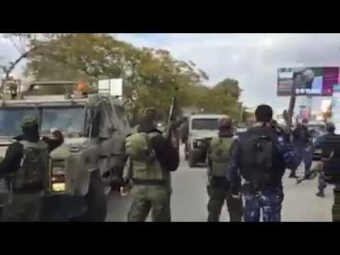 قوات الامن الوطني والشرطة الفلسطينية تمنع دخول اليات عسكرية اسرائيلية الى مدينة جنين