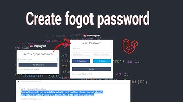 Create form forgot password send mail login Laravel