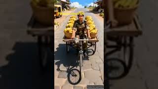 monkey #amazonpartner #ai #facts #animation #creatoriq Army banana ki AI story