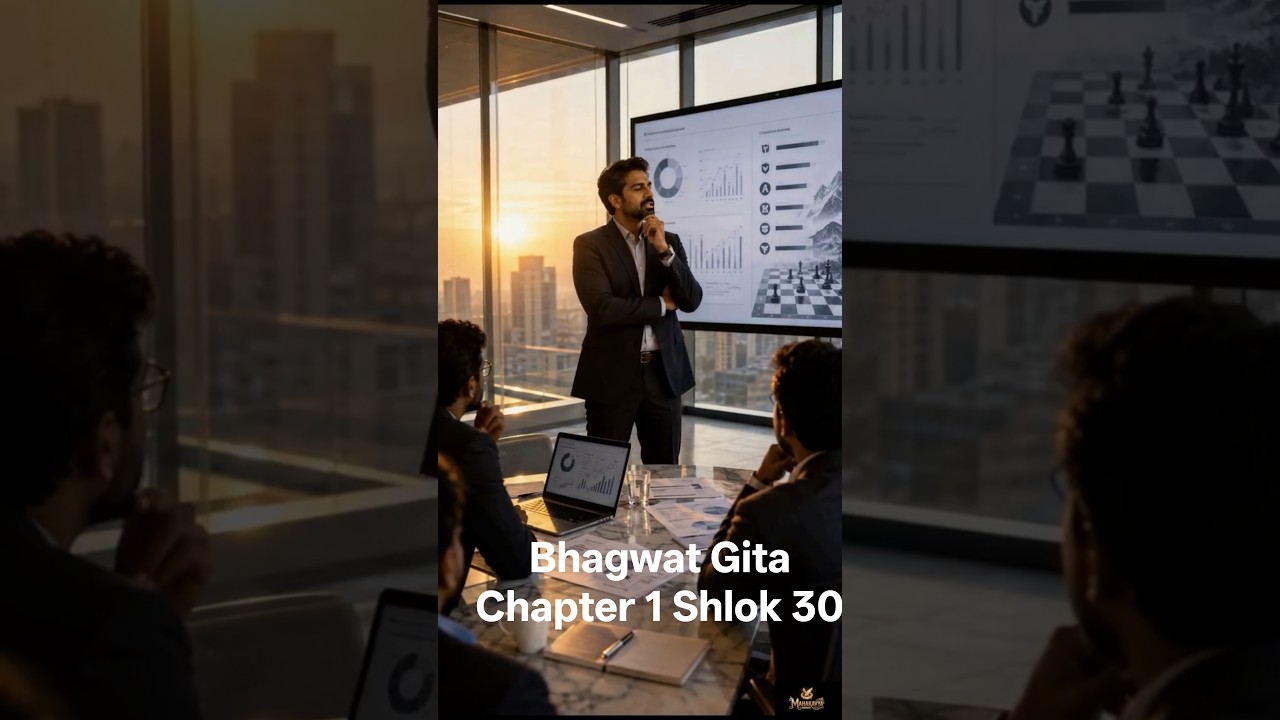 1.30 English Bhagavad Gita Chapt 1 Shlok 30 | Why Is Arjuna’s Mind Spinning?  #arjuna #bhagavadgita