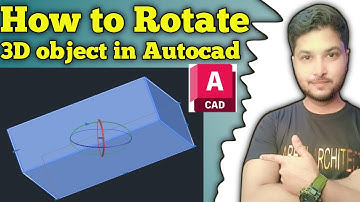 How to Rotate 3D Object in Autocad | Tutorial urdu hindi 2025 | Nabeel Architect
