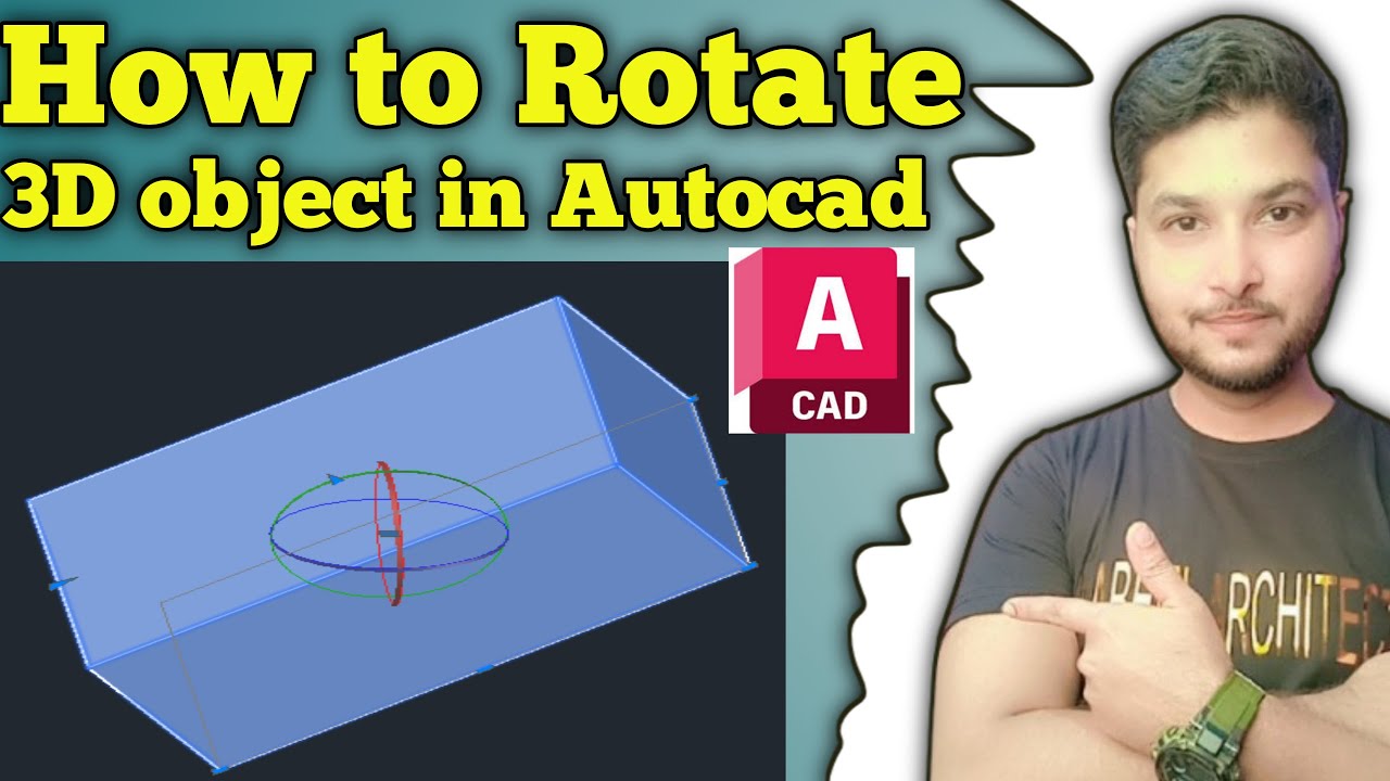 How to Rotate 3D Object in Autocad | Tutorial urdu hindi 2025 | Nabeel ...