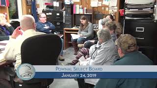 Pownal Select Board - 1/24/19