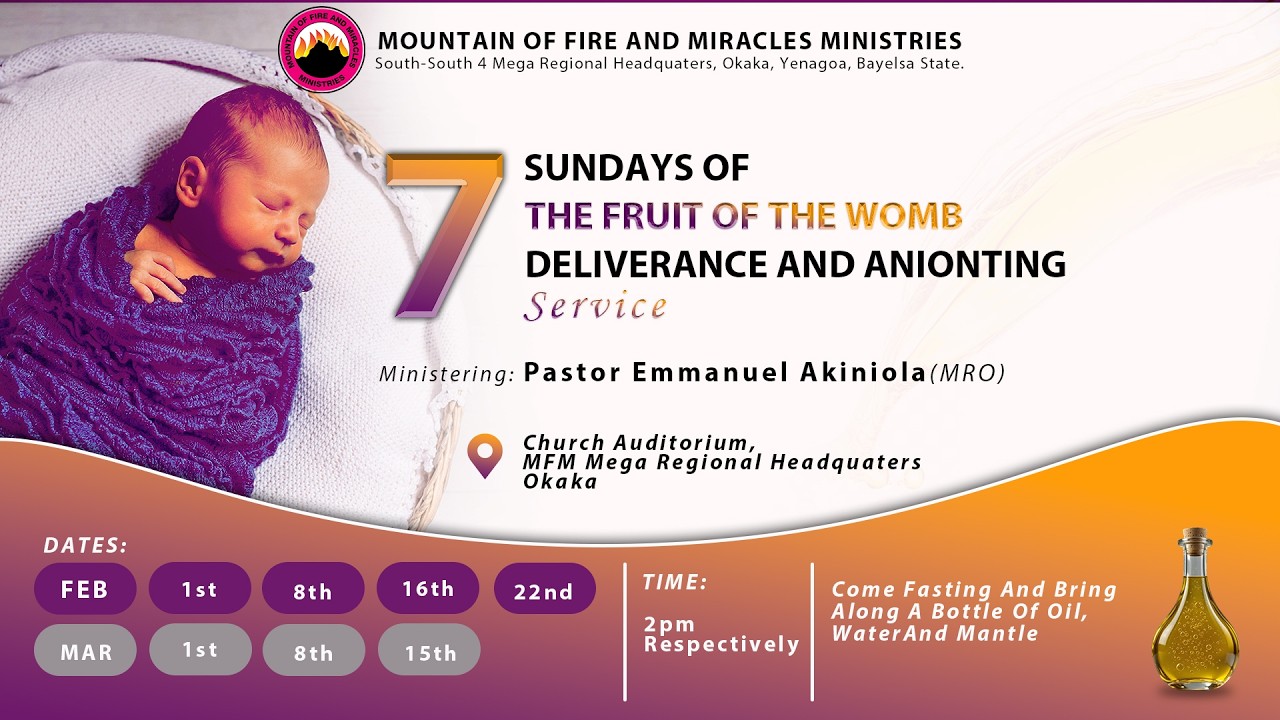 DAY 3 | 7 SUNDAYS OF THE FRUIT OF THE WOMB DELIVERANCE & ANOINTING SERVICE | 15TH FEBRUARY 2026