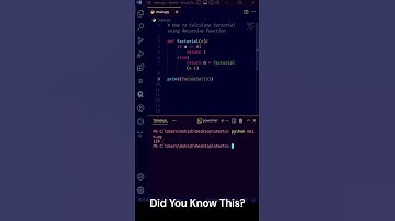 Calculate the factorial of any number using recursive function in python..