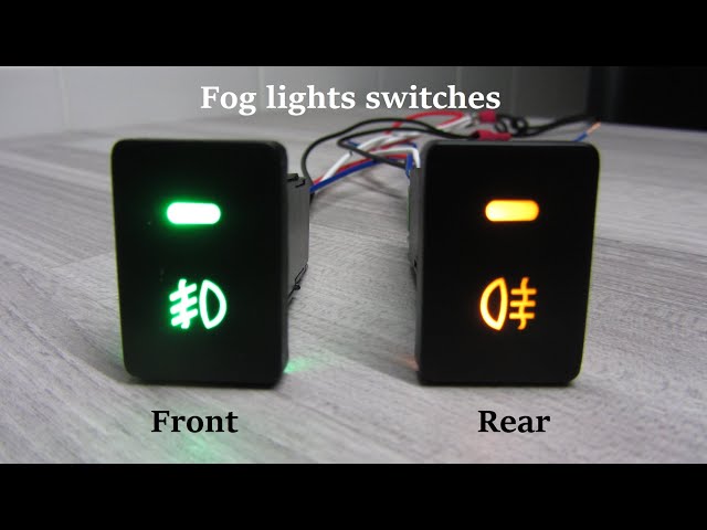 Dashboard Rear Fog Light Rocker Switch