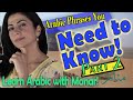 Basic Arabic survival phrases for beginners - Levantine dialect - Part 2