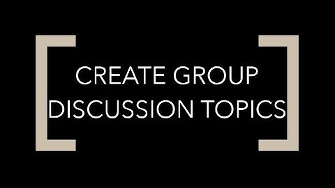 D2L Brightspace Tutorial: How to Create Group Discussion Topics